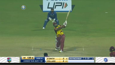 IND vs WI 2022, 1ST T20I: Kieron Pollard Six