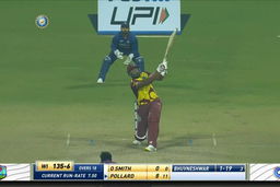 IND vs WI 2022, 1ST T20I: Kieron Pollard Six