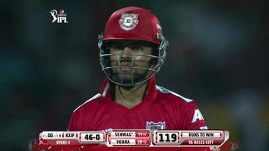 M45: DD vs KXIP – Manan Vohra Six