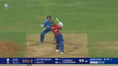 IND-W vs ENG-W 2023, 1ST T20I: Danielle Wyatt Six