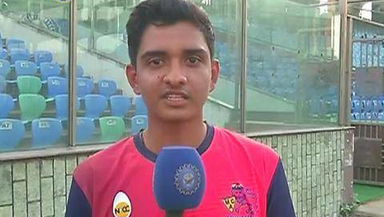Young Vijay Gohil talks about getting Ross Taylor's wicket