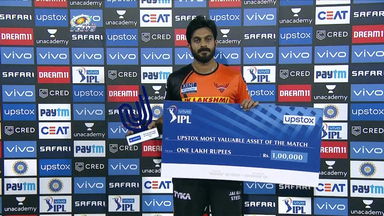 M09: MI vs SRH – Upstox most valuable Asset of the match –  Vijay Shankar