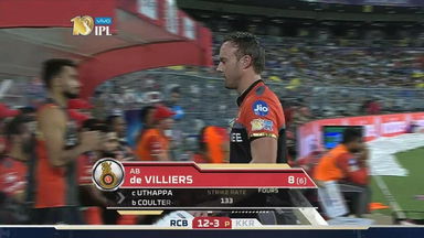 M27: KKR vs RCB – AB de Villiers Wicket