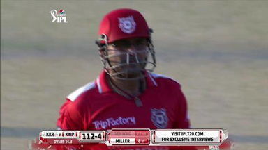 M34: KXIP vs KKR –   Virender Sehwag Wicket