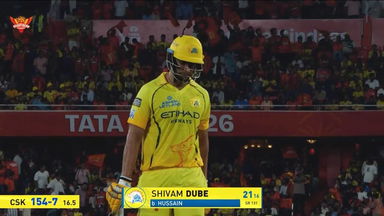 IPL 2026 M27: SRH vs CSK - Shivam Dube Wicket