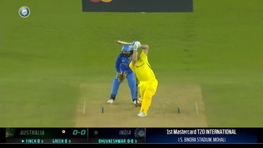 IND vs AUS 2022, 1ST T20I: Aaron Finch Six