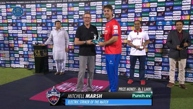 M09: RR vs DC – Punch.ev Electric Striker of the Match – Mitchell Marsh