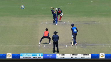 Vishvarajsinh Jadeja's brisk 50 (53) vs Chandigarh