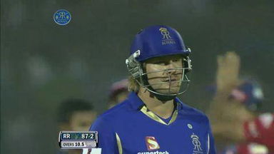 Match 43 RR vs DD – Watson's Wicket