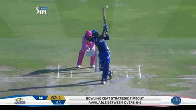 M36: RR vs MI – Suryakumar Yadav Six