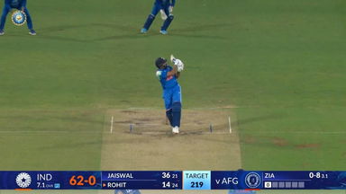 IND vs AFG 2026, 3rd ODI: Rohit Sharma Six