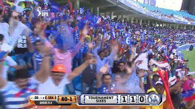 M12: SRH vs DD –  Aaron Finch Six
