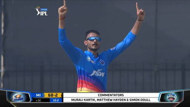 M46: MI vs DC  – Fall of Wickets