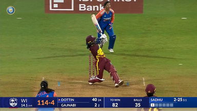 IND-W vs WI-W 2024, 1st T20I: Deandra Dottin Six