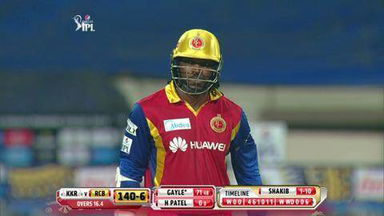 M5: KKR vs RCB – Chris Gayle Six