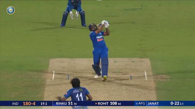 IND vs AFG 2024, 3RD T20I: Rohit Sharma Six