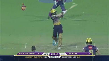 M41: KKR vs RPS   – Suryakumar Yadav Six