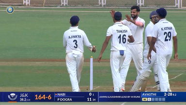 Ranji Trophy 2025, Mumbai vs J & K: Fabulous Five: Mohit Avasthi leads Mumbai's fight with 5/52