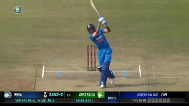 IND vs AUS 2023-24, 2ND ODI: Shubman Gill Six