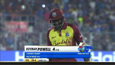 IND vs WI 2018, 1st T20I: Rovman Powell Wicket