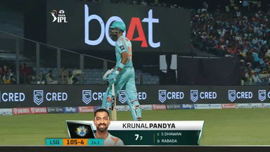 M42: PBKS vs LSG – Krunal Pandya Wicket