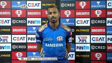 M32: MI vs KKR – Hardik Pandya Interview