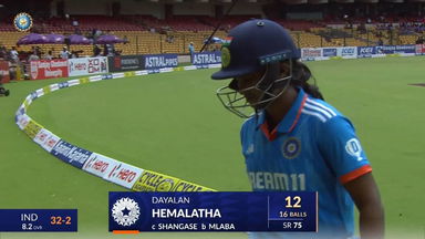 IND-W vs SA-W 2024, 1st ODI: D Hemalatha Wicket