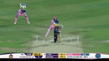 M21: RR vs KKR – Chris Lynn Six