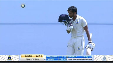 Shahbaz Ahmed's solid 116 for Bengal