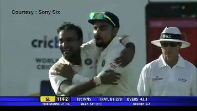 SL vs India, 2nd Test - Fall of wickets : 1st innings - Sri Lanka