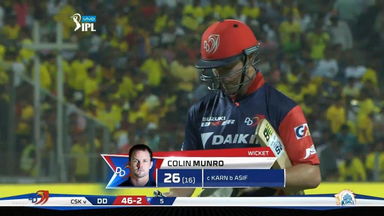 M30: CSK vs DD – Colin Munro Wicket