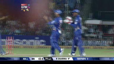 M1: RR vs MI –  Ambati Rayudu run out