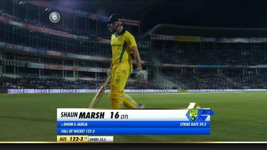 IND vs AUS 2019, 2nd ODI: Shaun Marsh Wicket