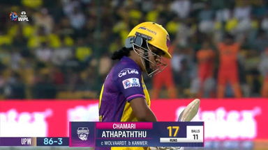 M08 - UPW vs GG: Chamari Athapaththu Wicket