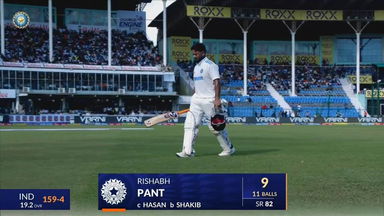 IND vs BAN 2024, 2ND Test: Rishabh Pant Wicket