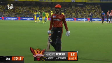 M46: CSK vs SRH – Abhishek Sharma Wicket