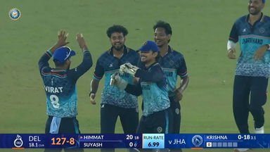 SMAT 2025, Delhi vs Jharkhand: Fall of Wickets