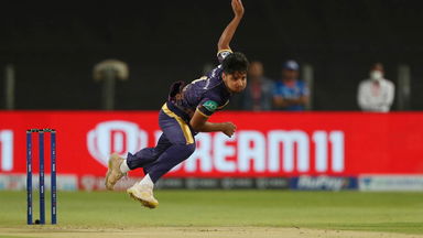 Rasikh Salam's impressive first over on IPL debut for KKR