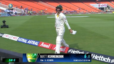 IND vs  AUS 2023, 4th Test: Matthew Kuhnemann Wicket