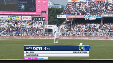 IND vs BAN 2019, 2nd Test, Day 1: Imrul Kayes Wicket