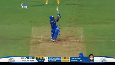 M15: MI vs CSK – Suryakumar Yadav Six