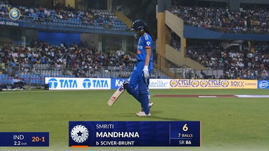 IND-W vs ENG-W 2023, 1ST T20I: Smriti Mandhana Wicket