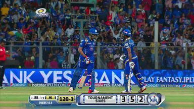 M32: MI vs RR – Rohit Sharma Six