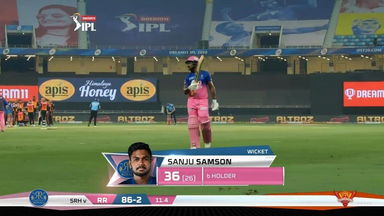 M40: RR vs SRH – Sanju Samson Wicket