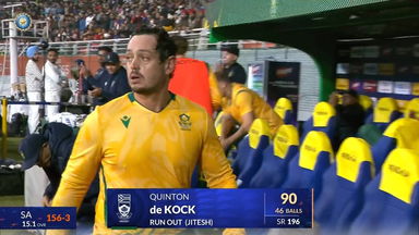 IND vs SA 2025, 2nd T20I: Quinton De Kock Wicket