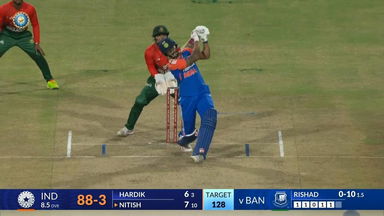 IND vs BAN 2024, 1st T20I: Nitish Reddy Six