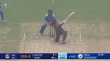 IND-W vs WI-W 2024, 3rd ODI: Aaliyah Alleyne Six