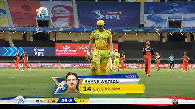 M25: CSK vs RCB – Shane Watson Wicket