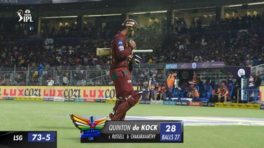 M68: KKR vs LSG – Quinton De Kock Wicket