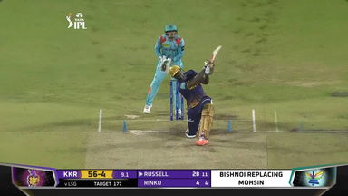 M53: LSG vs KKR – Andre Russell Six